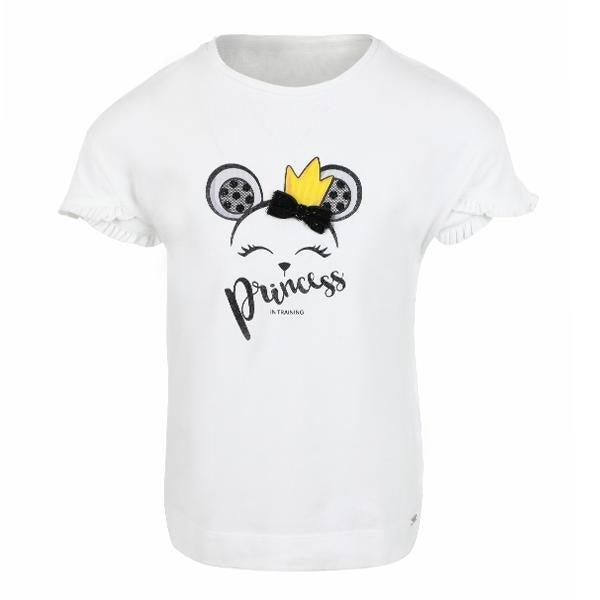 WHITE 'PRINCESS' TSHIRT - ruffntumblekids