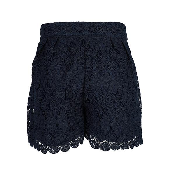 GIRLS GUIPURE SHORTS NAVY BLUE