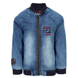 BOYS BLUE DENIM JACKET WITH ZIPPER - ruffntumblekids