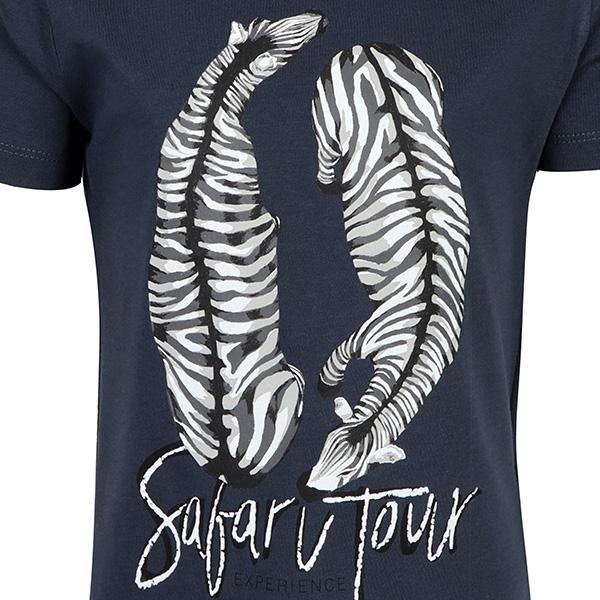 BOYS SAFARI TOUR T-SHIRT - NAVY BLUE - ruffntumblekids