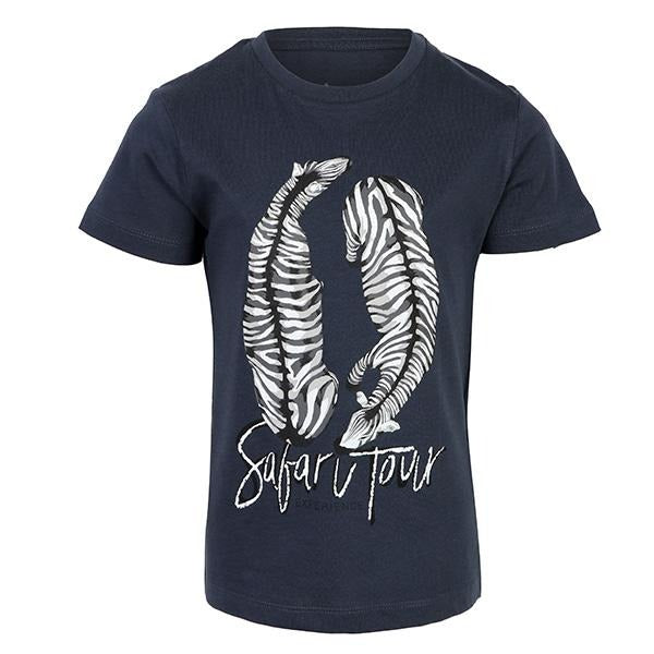 BOYS SAFARI TOUR T-SHIRT - NAVY BLUE - ruffntumblekids