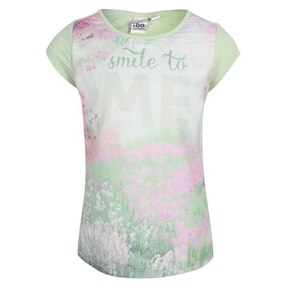 GIRLS AQUA FLORAL T-SHIRT - ruffntumblekids