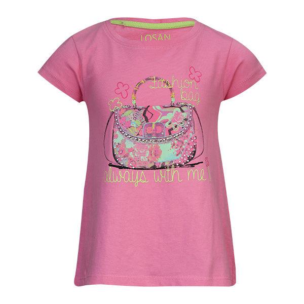 PINK GRAPHIC GIRLS TSHIRT - ruffntumblekids